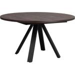 Rowico Home Тъмнокафява кръгла сгъваема трапезна маса от декор от дъб ø 135 cm Maddock - Rowico (121127)