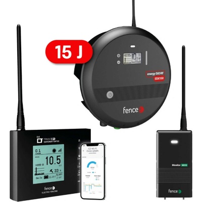 fencee Set elektrického ohradníku Chytrá Farma - RF zdroj 15 J - WiFi Gateway - Monitor MX10 ZDARMA