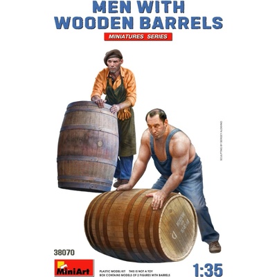 Miniart Figures Men With Wooden Barrels 1:35