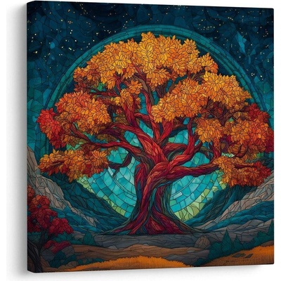 Obraz strom života pod hvězdami - 70x70