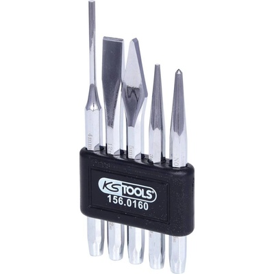 KS Tools Sada průbojníků, dlát a granulí, 5 ks 1560160