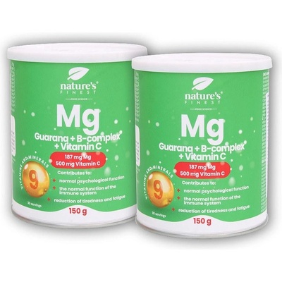 Nature´s Finest 2x Guarana + Magnesium + B-Complex + VitaminC 150 g