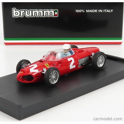 Brumm Ferrari F1 156 N 2 Italy Gp Phil Hill 1961 World Champion With Driver Figure Red 1:43