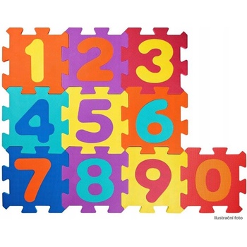 Plastica 91627 puzzle koberec Čísla 10 ks