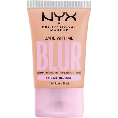 NYX Professional Makeup Bare With Me Blur Tint hydratačný make-up 04 Light Neutral 30 ml