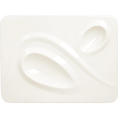 RAK Porcelain Talíř obdélný 2 zóny 32 x 24 cm RAK-CRRP2IN