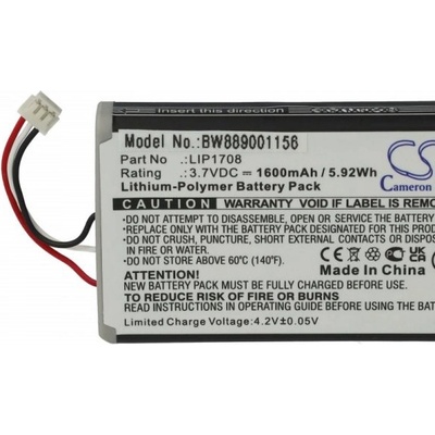 VHBW Baterie pro Sony PlayStation 5 DualSense Wireless Controller, 1600 mAh - neoriginální