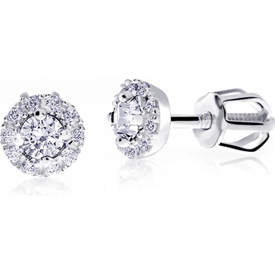 Cutie Jewellery kôstkové náušnice z bieleho zlata Z9002-3100-30-10-X-2
