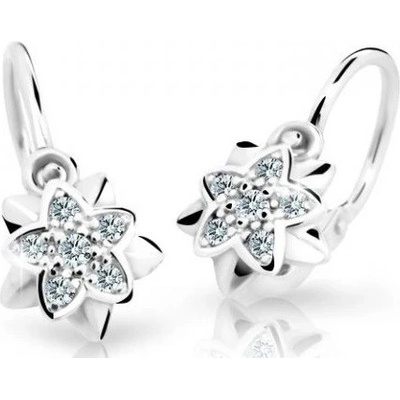 Cutie Diamonds dětské náušnice Kytičky z bílého zlata s brilianty DC2210-10-00-X-2