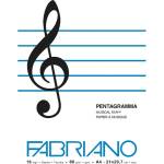 Fedrigoni 21x29, 7cm 16 страници музикална тетрадка 19100378 (19100378)