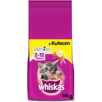 WHISKAS Junior Cat s kuracím mäsom 14 kg