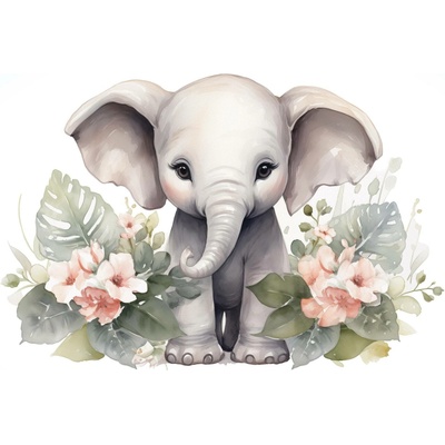 Postershop Fototapeta vliesováFor Kids Little Elephant 208x146 cm