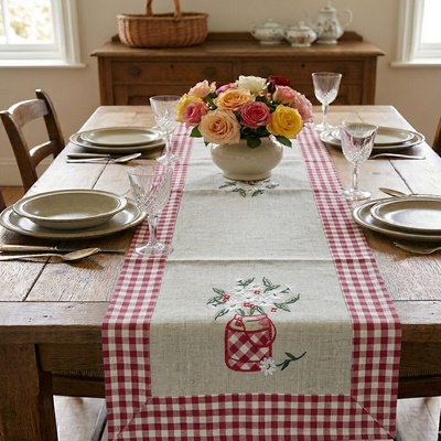 Evenit Vyšívaná šerpa behúň 5363 Polyester 40x85cm