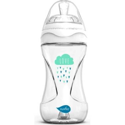 Nuvita lahvička Glass/White 240ml
