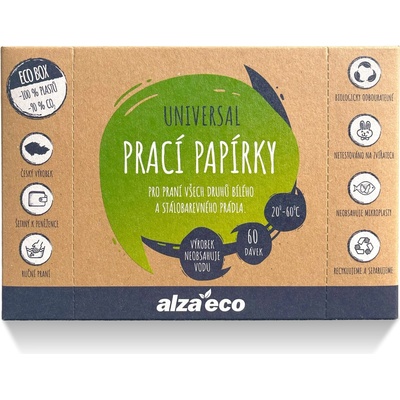 AlzaEco pracie papieriky Universal 60 praní