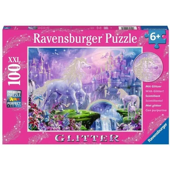 Ravensburger - Puzzle Unicorn Kingdom glitter - 100 piese