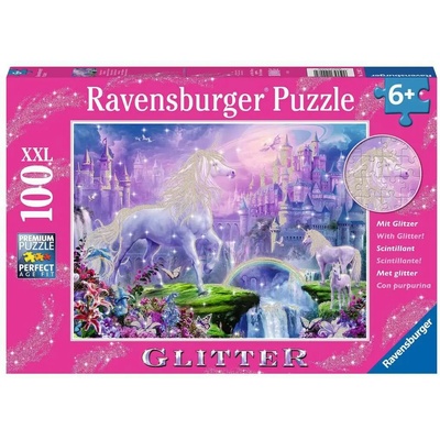 Ravensburger - Puzzle Unicorn Kingdom glitter - 100 piese