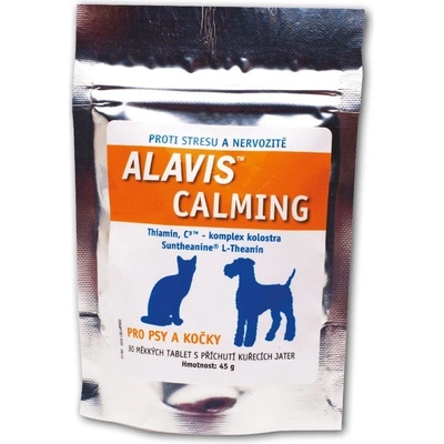 Alavis Calming pre psov a mačkyžuvacích tabliet 45 g