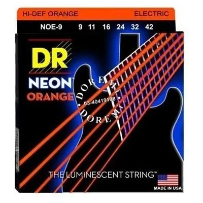 DR Strings NOE-9 Neon Струни за електрическа китара (NOE-9)