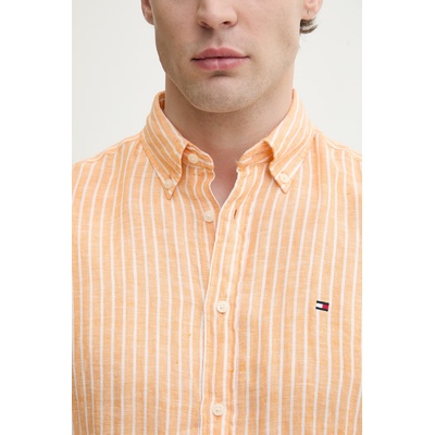 Tommy Hilfiger риза мъжка от лен (MW0MW42400)