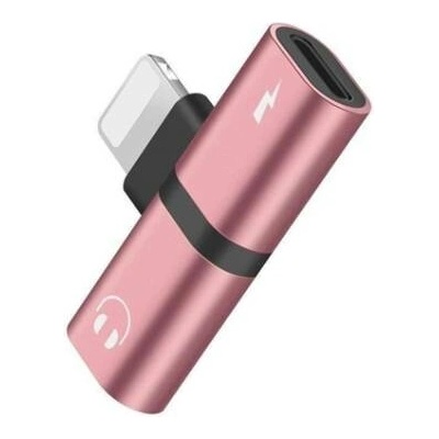 Rozbočovací adaptér Apple lightning (2x lightning) Barva: Růžová