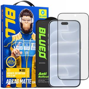 Blueo Стъклен протектор за iPhone 18 Pro - Anti-Reflective Matte HD Glass - Blueo - Черен