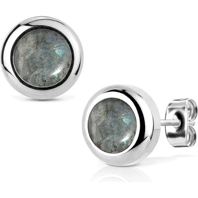Nubis ocelové náušnice Shimmer stone NB014-06