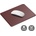 elago Дизайнерски кожен пад за мишка - Elago Leather Mouse Pad (бургунди) (EL-EPAD-BGD, ELEPAD-BGD)