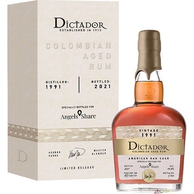 Dictador 1991 Angels Share 44% 0,7 l (karton)