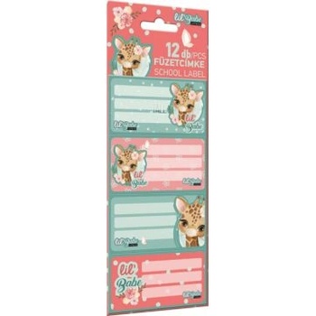 Lizzy Card Lollipop: етикет за книжка Lil Babe, 12 броя