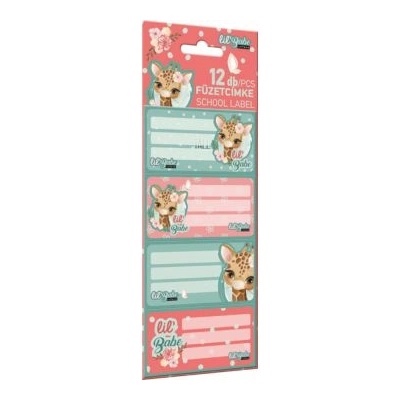 Lizzy Card Lollipop: етикет за книжка Lil Babe, 12 броя
