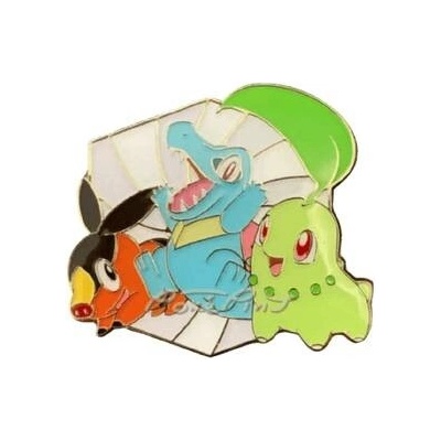 Pokémon odznáček Ascended Heroes Tepig Totodile & Chikorita pin