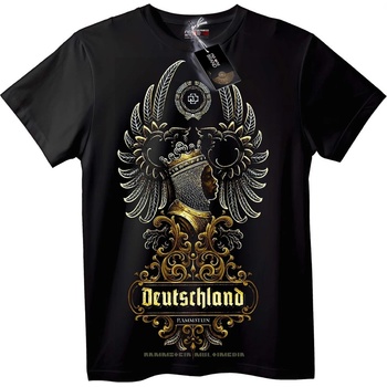 NOONEBRAND Тениска Rammstein Deutschland - S, White