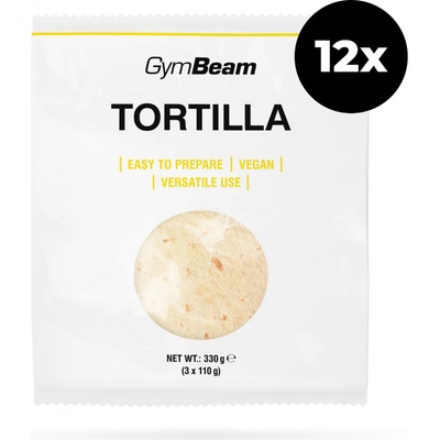 GymBeam Pšeničná tortilla 12 x 330 g