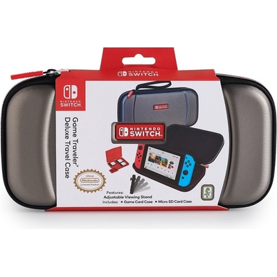 BigBen Deluxe Cestovné Púzdro Nintendo Switch - titánová