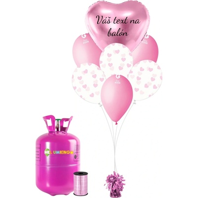 Personal Personal Personalizovaný helium párty setRůžová srdíčka