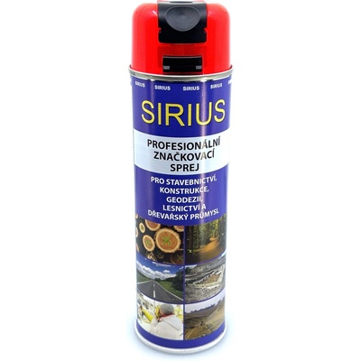 Sirius značkovací sprej 500 ml červený