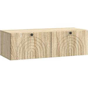 vidaXL Стенно монтиран ТВ шкаф Дъб сонома 98 x 41 x 30 см (898187)