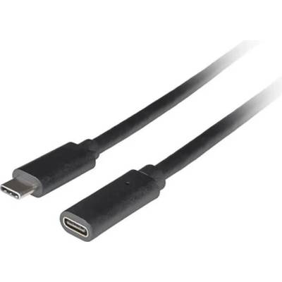 Lanberg CA-USBE-20CC-0015-BK USB 3.1 Gen 1 USB C zásuvka USB C vidlice 1,5m