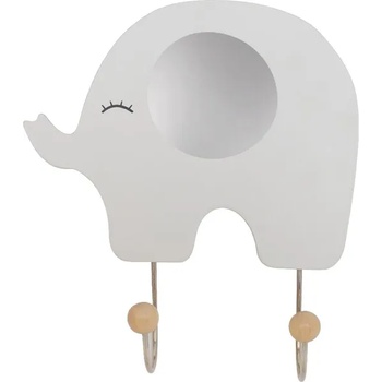 Jabadabado: Дървена закачалка с две куки - Слонче (JB-R16044)