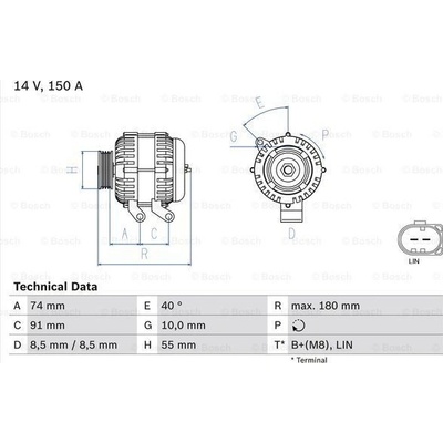 Alternátor BOSCH 0 986 080 810