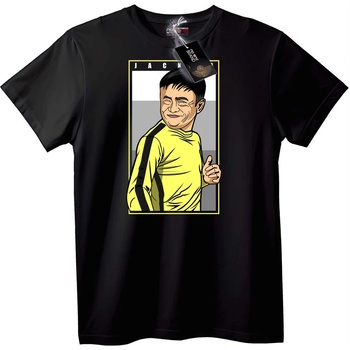 NOONEBRAND Тениска Jack the Cool Guy - 5XL, Black