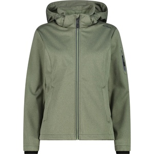 CMP Дамско софтшел яке CMP Women's Jacket Zip Hood 39A5006M Softshell jacket - Green Tea Melange - размер 38 (EU) (103-3053-0313)