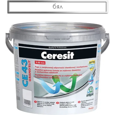 CERESIT ФУГА ГЪВКАВА СЕ43 5кг БЯЛА (2164988)
