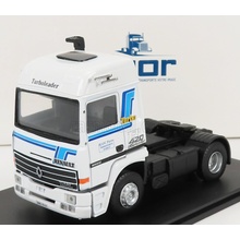 Eligor Renault R420 Turbo Intercooler Tractor Truck 2-assi Blanc Pierre Transports 1986 Bílá 1:43