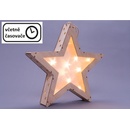 Vianočná drevená hviezda s 3D efektom 10 LED