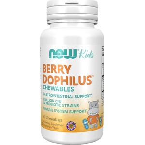 NOW NOW BerryDophilus Kids, 60 Chewables