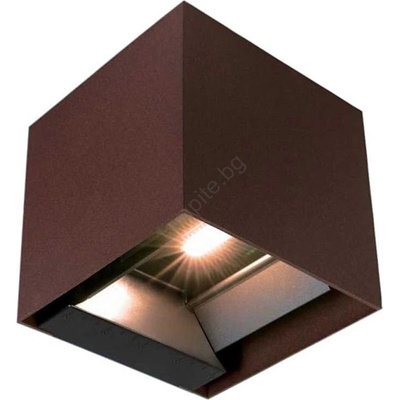 V-TAC Led соларен стенен фенер с датчик led/9w/3, 7v 3000/4000/5000k ip65 кафяв (vt2235)