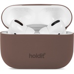 Holdit Kaлъф Holdit Silicone Case за AirPods Pro 1/2 - Dark Brown