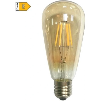 Diolamp LED Filament žárovka Amber ST64 8W/230V/E27/2700K/900Lm/360°